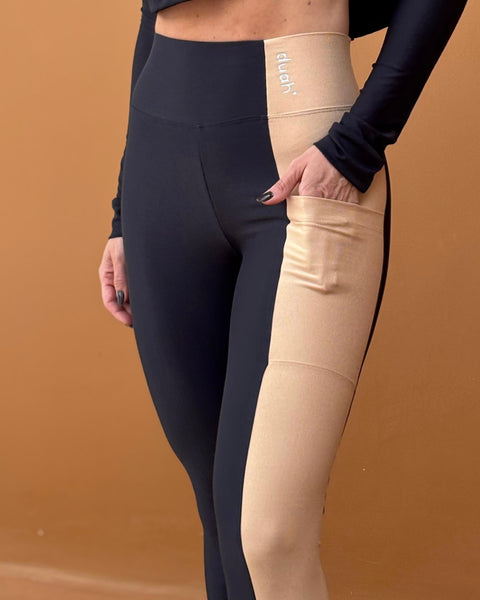 Calça Atenas - Preto/Camel