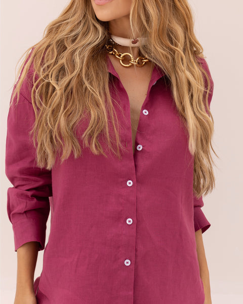 Camisa Angra - Vinho