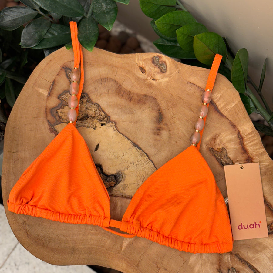Biquíni Sutiã Ilha - Laranja Textura