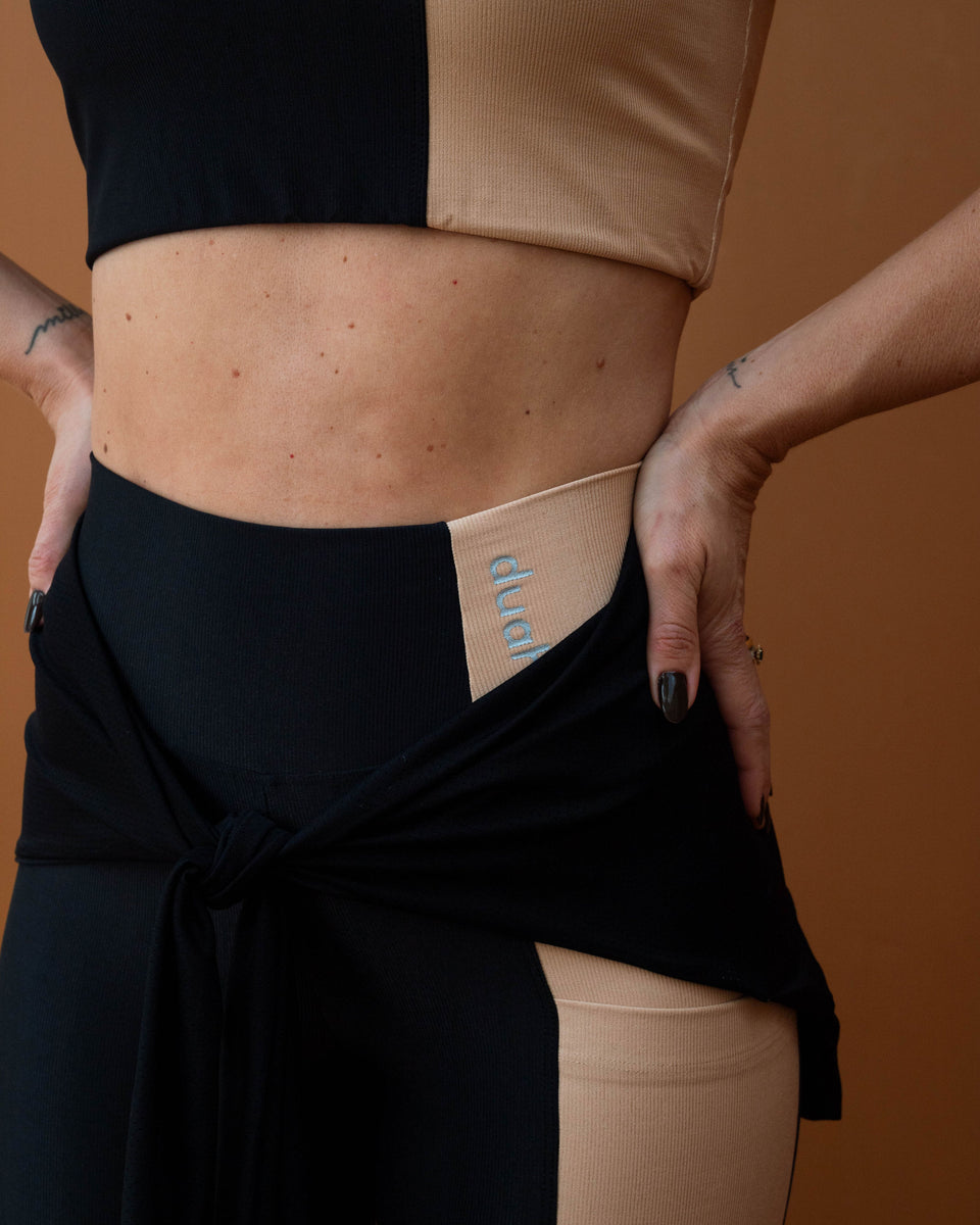 Calça Atenas - Preto/Camel