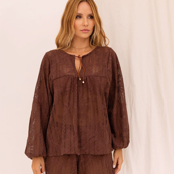 Saída Conjunto Palma - Marrom