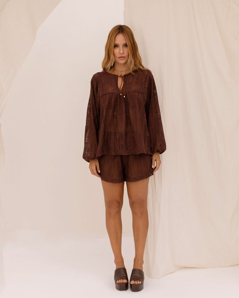 Saída Conjunto Palma - Marrom