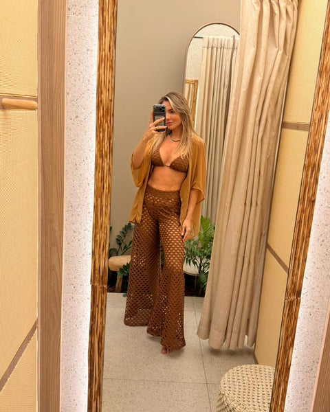 Saída Calça Terra - Marrom