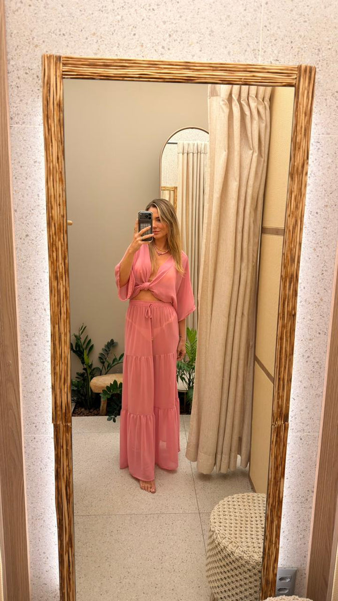 Saída Saia Trancoso - Rosa