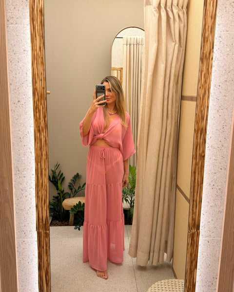 Saída Saia Trancoso - Rosa