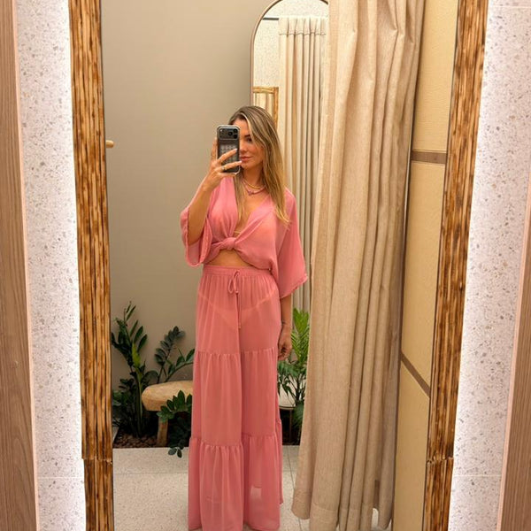 Saída Saia Trancoso - Rosa