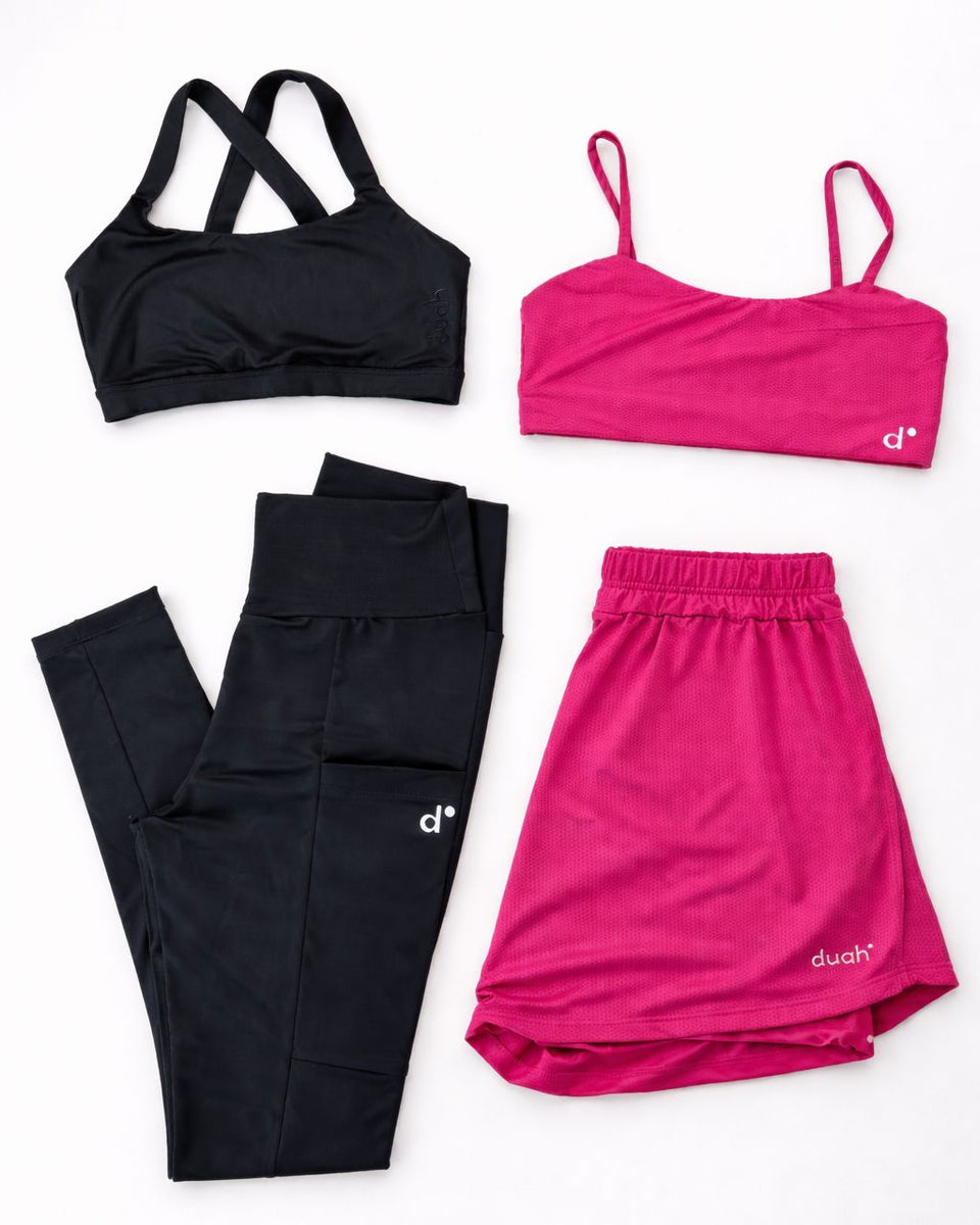 Combo Conjunto Versa Pink + Conjunto Basic Preto G