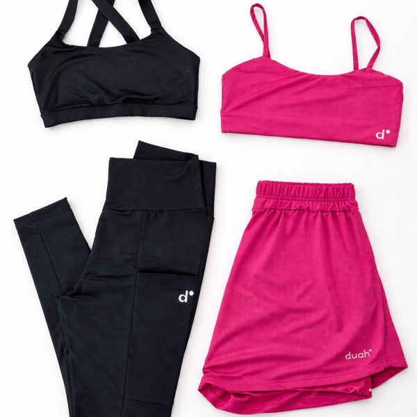 Combo Conjunto Versa Pink + Conjunto Basic Preto G