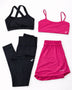 Combo Conjunto Versa Pink + Conjunto Basic Preto P