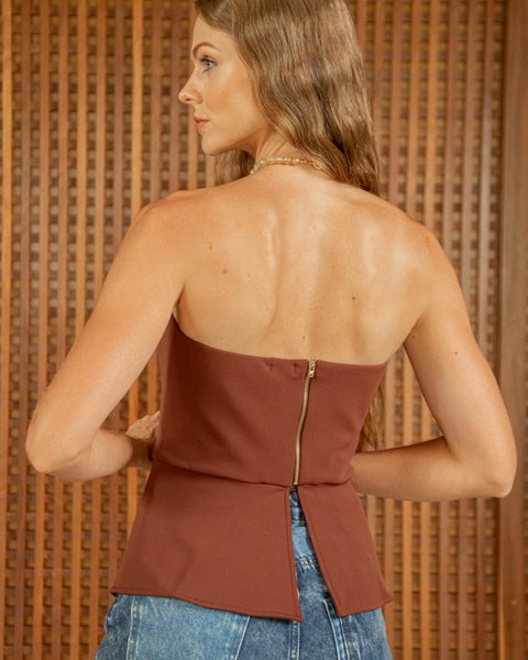 Blusa Encanto - Marrom