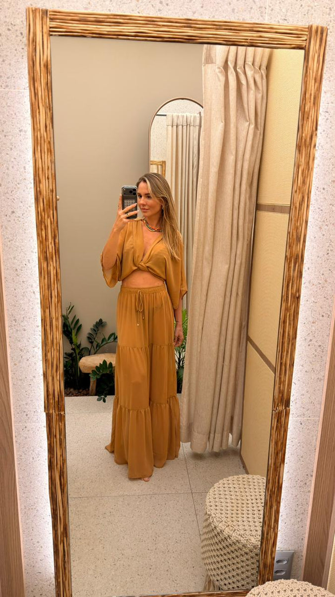 Saída Saia Trancoso - Caramelo