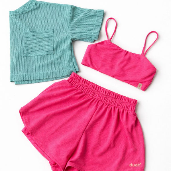 Combo Versa + Cropped Atlanta Verde Agua
