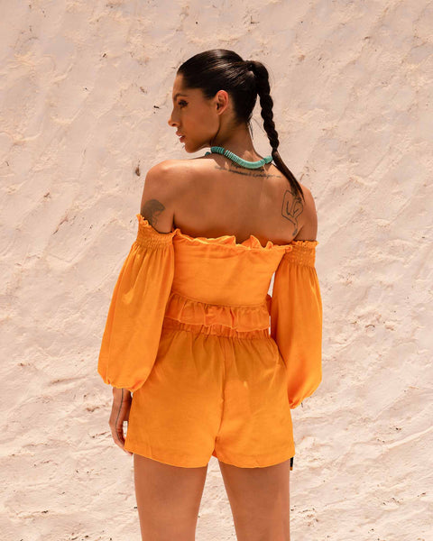 Cropped Marbella - Laranja